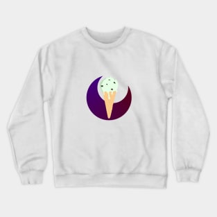 Mint Chocolate Chip Ice Cream Clipart Crewneck Sweatshirt